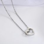 Fashion Design Black Heart Necklace Gold Silver color simple Hollow Jewellery The best of birthday treat - Image 4