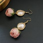 GLSEEVO Natural Fresh Water Baroque Pearl Dangle Earrings For Women Flower Drop Earrings Wedding Gifts Fine Jewellery - Image 9
